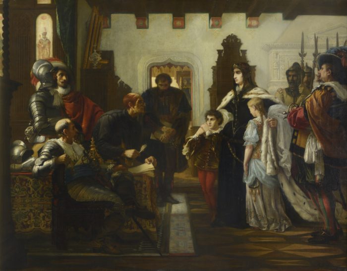 Viktor Madarász: Ilona Zrínyi in the Castle of Munkács, 1859