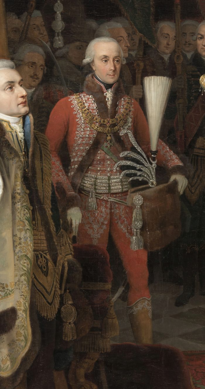 Peter Krafft, The Coronation of Francis I, 1825 – the guard uniform of Antal Esterházy